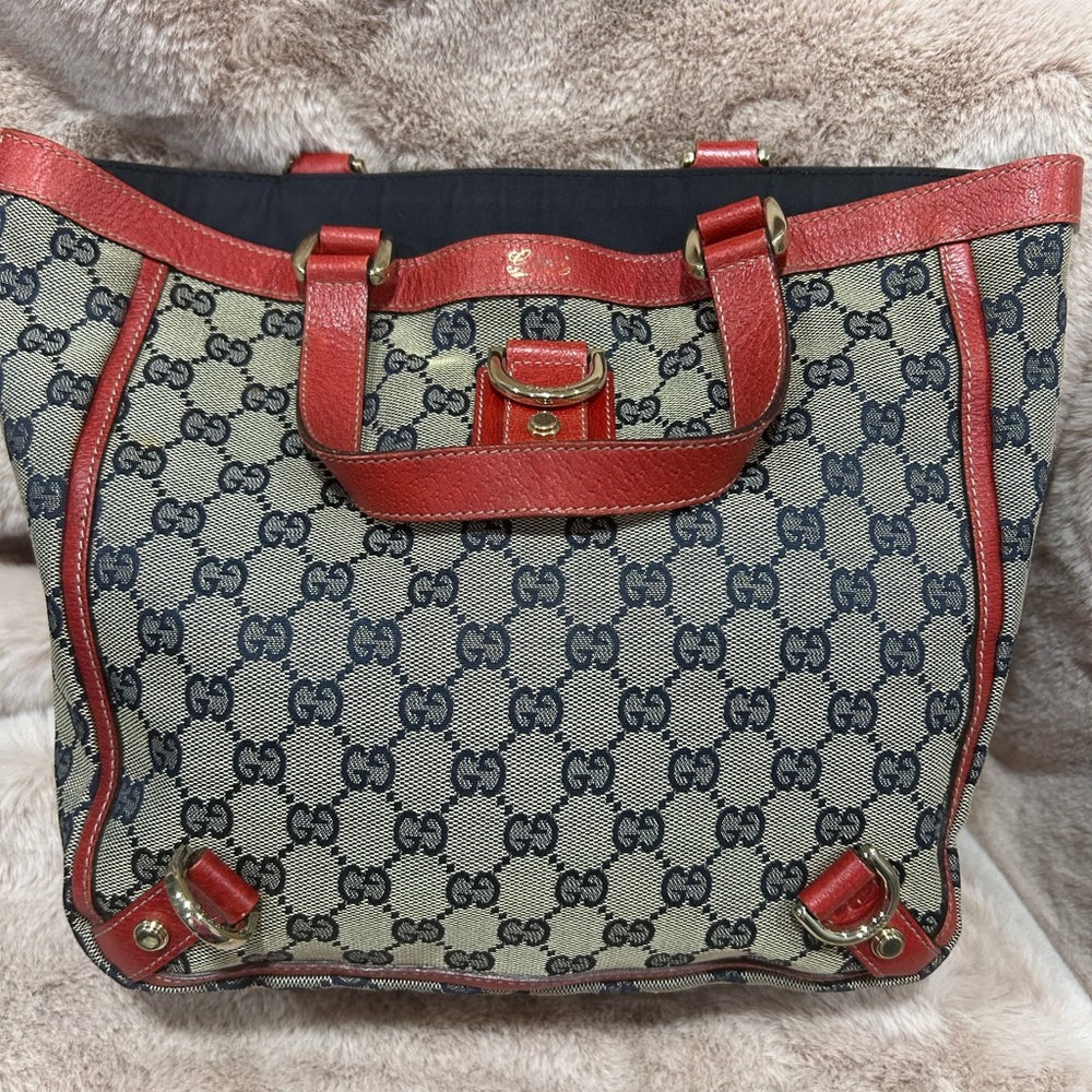 Gucci Red and Blue Women's Tote Bag